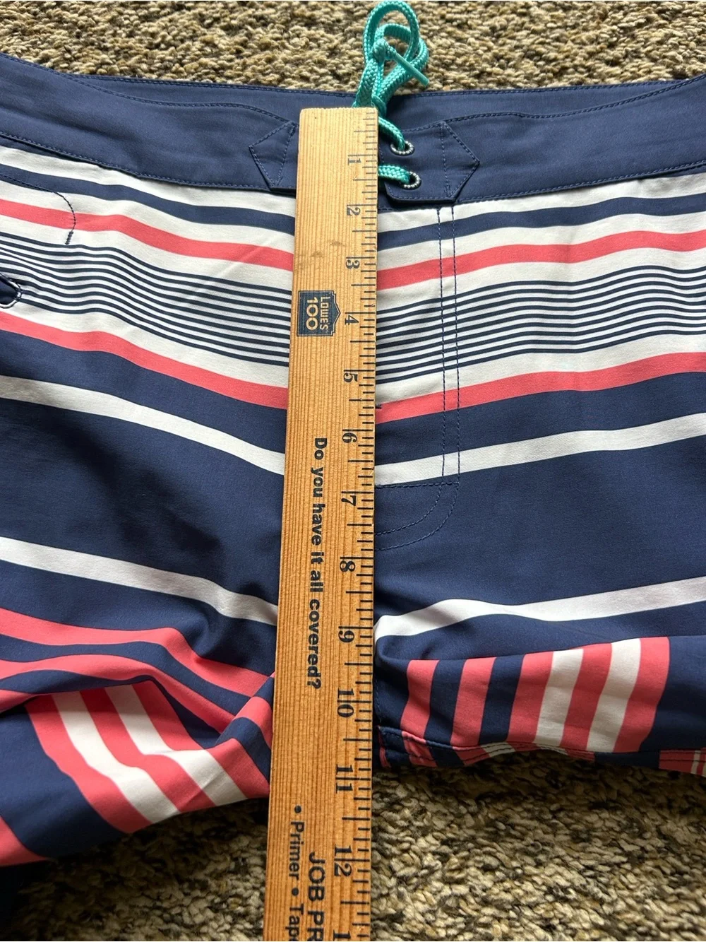 Vineyard Vines Americana Striped Swim Board Shorts Size 30